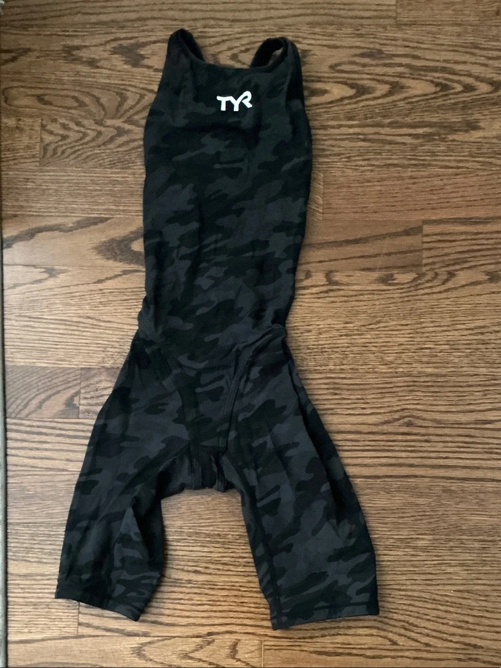 TYR Black Camo tech suit